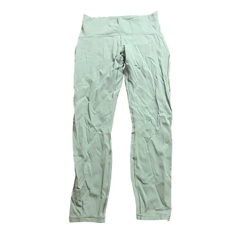 Lululemon Wunder Train‎ High Rise Tights Leggings Green Womens Size 8